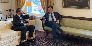 Από τη συνάντηση του Μιλτιάδη Βαρβιτσιώτη με τον Νίκο Τσάφο