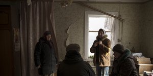Βομβαρδισμένο σπίτι στην Ουκρανία 