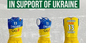 Η εμφάνιση της Ζαλγκίρις με τα χρώματα της Ουκρανίας