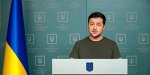 Ο πρόεδρος Ζελένσκι σε διάγγελμά του 