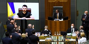 ζελενσκι οθονη βουλη 