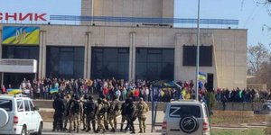 Αντιπολεμική εκδήλωση στην Ουκρανία
