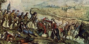 Ελαιογραφία από την ελληνική επανάσταση/