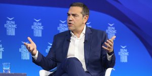 Ο Αλέξης Τσίπρας στο Οικονομικό Φόρουμ των Δελφών