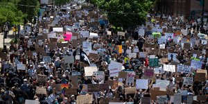 Διαδήλωση στις ΗΠΑ μετά τη δολοφονία του Τζορτζ Φλόιντ