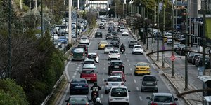 Κίνηση στους δρόμους της Αττικής