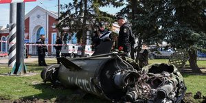 Ρωσικός πύραυλος στον σταθμό του Κραματόρσκ, στην Ουκρανία