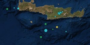 Σεισμική δόνηση 4,5 Ρίχτερ σε θαλάσσια περιοχή στο νότιο Ρέθυμνο