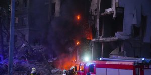 Επιθέσεις με ρουκέτες στο Κίεβο χτες, 28 Απριλίου