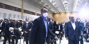 Ο Κυριάκος Μητσοτάκης στο πρώτο προσυνέδριο της Νέας Δημοκρατίας στη Θεσσαλονίκη