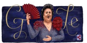 Η Μονσεράτ Καμπαγιέ σε doodle της Google