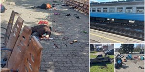 Οι Ρώσοι χτύπησαν αμάχους σε σιδηροδρομικό σταθμό στην Ουκρανία