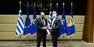 Συνάντηση του Νίκου Παναγιωτόπουλου με αντιπροσωπεία των AHEPA