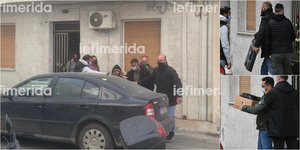 Η αδελφή της Ρούλας Πισπιρίγκου,επιβιβάζεται στο αστυνομικό όχημα -Δεξιά κούτες και υπολογιστής που κατασχέθηκαν 