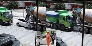 απίστευτο τροχαίο ατύχημα