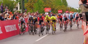 Ο τερματισμός του 4ου ετάπ στον Διεθνή Ποδηλατικό Γύρο Ελλάδας