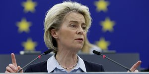 Η πρόεδρος της Ευρωπαϊκής Επιτροπής Ούρσουλα φον ντερ Λάιεν