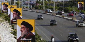 Προεκλογικές αφίσες του ηγέτη της Χεζμπολάχ Χασάν Νασράλα στη Βηρυτό
