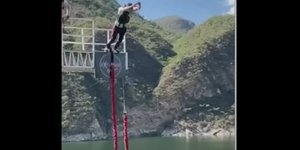 Bungee jumping σε φράγμα στην Αργεντινή