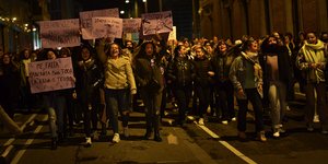 Στιγμιότυπο από προηγούμενη διαδήλωση ακτιβιωστών στη Μαδρίτη