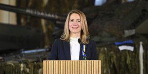 Η Πρωθυπουργός της Εσθονίας, Κάγια Κάλλας, σε ομιλία της στο Ταλίν