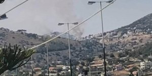 Οι πρώτες εικόνες από τη φωτιά στην Κερατέα