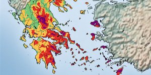 Ο χάρτης επικινδυνότητας φωτιάς την Κυριακή, σύμφωνα με το Meteo 29-05-2022