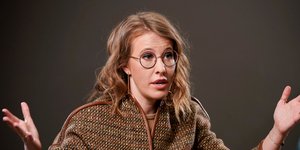 Η Ξένια Σόμπσακ, βαφτιστήρα του Βλαντιμίρ Πούτιν το 2018 