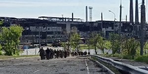 Ουκρανία μαχητές Αζοφστάλ Μαριούπολη