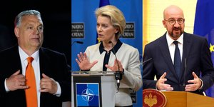 Όρμπαν, Φον ντερ Λάιεν και Μισέλ είναι τα κεντρικά πρόσωπα των ημερών στον αγώνα των κυρώσεων κατά της Ρωσίας