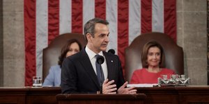 Ο Κυριάκος Μητσοτάκης στην ιστορική του ομιλία στο Κογκρέσο 