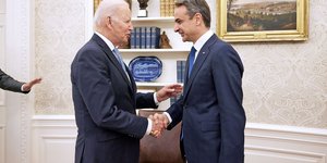 Η συνάντηση Μπάιντεν-Μητσοτάκη στον Λευκό Οίκο