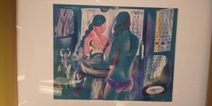 «Γυναίκα στο μπάνιο» του Τ. Κατσουλίδη, από την περιοδική έκθεση «BΑΤΗ ΤΙΜΕ! Σώμα–Νερό–Διάλογοι» στο Αρχαιολογικό Μουσείο Χανίων