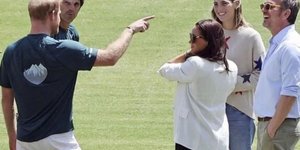 Η Μέγκαν Μαρκλ με σορτσάκι στον αγώνα πόλο του πρίγκιπα Χάρι