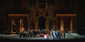 Στιγμιότυπο από την προετοιμασία της παράστασης