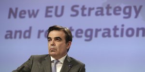 Ο  Αντιπρόεδρος της Ευρωπαϊκής Επιτροπής για την Προώθηση του Ευρωπαϊκού Τρόπου Ζωής, Μαργαρίτης Σχοινάς