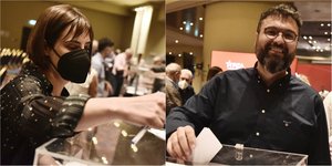 Ράνια Σβίγκου Γιώργος Βασιλειάδης στην ψηφοφορία ΣΥΡΙΖΑ