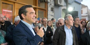 Ο Αλέξης Τσίπρας στην περιοδεία του στην Κρήτη