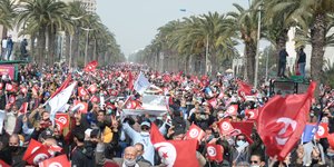 Διαδήλωση στην Τυνησία