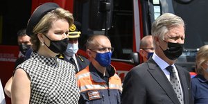 Ο βασιλιάς των Βέλγων Philippe και η βασίλισσα Mathilde 