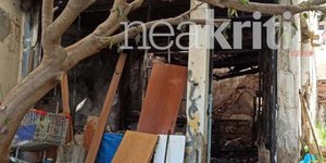 Το εγκαταλελειμμένο κτίριο που βρέθηκε το απανθρακωμένου 53χρονου άνδρα στα Χανιά
