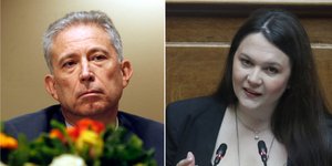 Ο Κώστας Χρυσόγονος και η Κωνσταντίνα Αδάμου