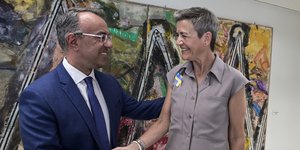 Greek finance Minister Chris Staikouras