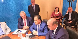 Υπογραφή συμφωνίας ΚΕΕΕ-GEA, παρουσία του Άδωνι Γεωργδιάδη