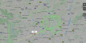 Η διαδρομή που έκανε το τζετ της βασίλισσας Ελισάβετ που δεν μπορούσε να προσγειωθεί