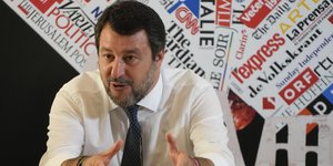 Ο αρχηγός της ακροδεξιάς Λέγκα στην Ιταλία, Ματέο Σαλβίνι