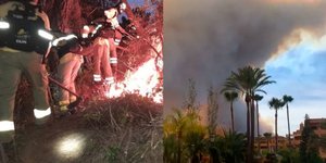 H πυρκαγιά μαίνεται σε ορεινή περιοχή κοντά στην Costa del Sol της Ισπανίας