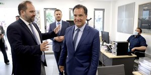 Επίσκεψη Άδωνι Γεωργιάδη στο Μητρώο Εμπορικών Σημάτων στο νέο κτίριο του Οργανισμού Βιομηχανικής Ιδιοκτησίας