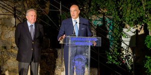 Ο Έλληνας ΥΠΕΞ, Νίκος Δένδιας στις Πηγές Κρύας