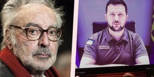 Ο Ζαν Λικ Γκοντάρ και ο Ζελένσκι 